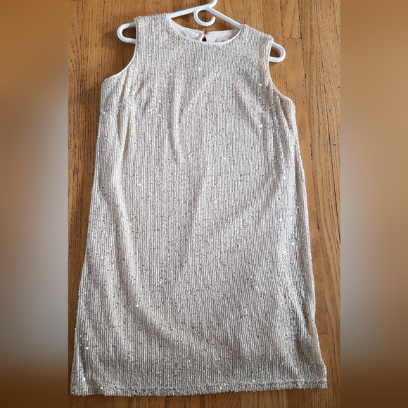 Cream sparkling dress - Picture 2 of 5